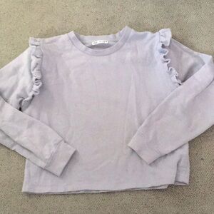 Zara ladies crop crew sweatshirt